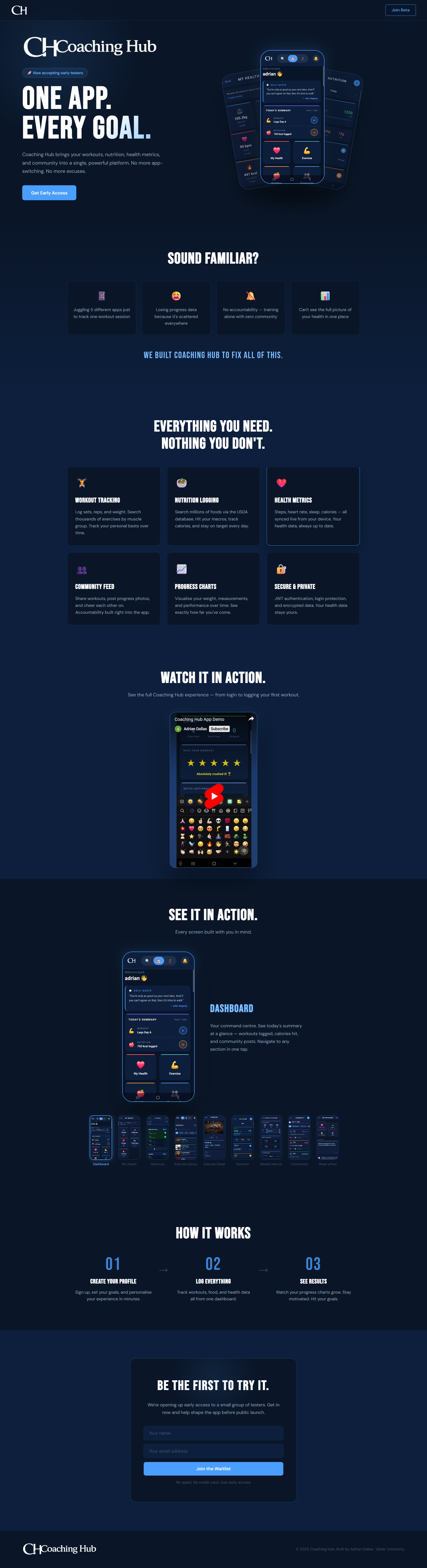CoachingHub website screenshot